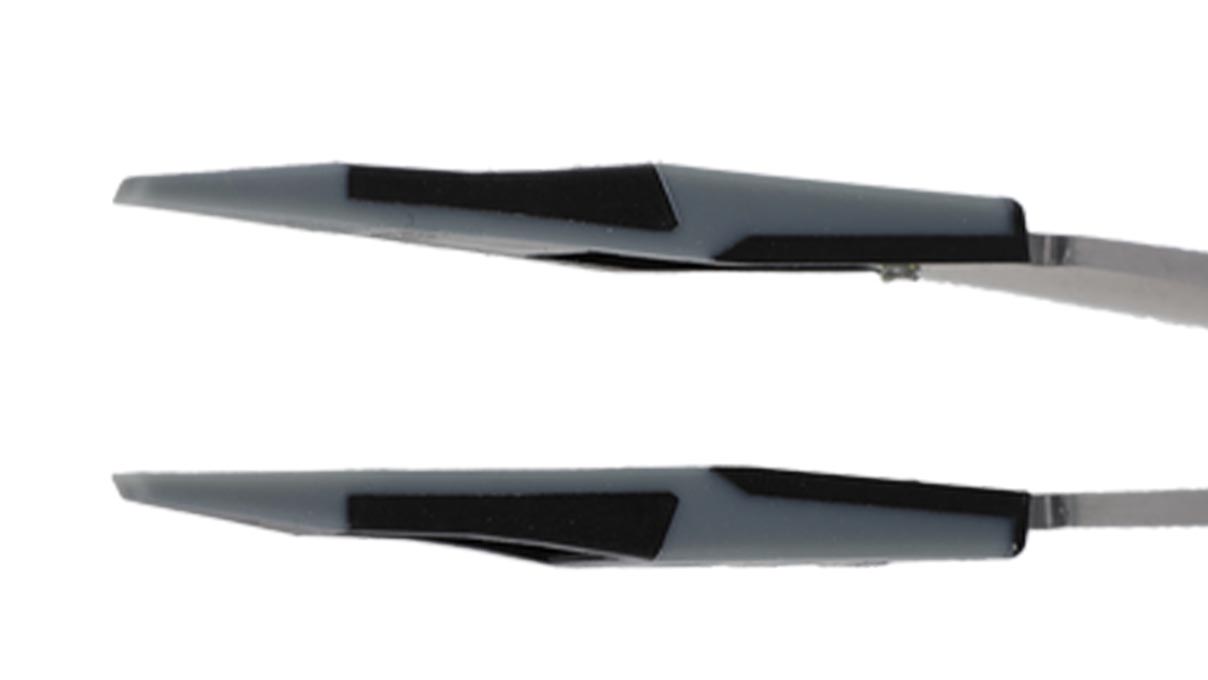 Bergeon 6571-SOF tweezers, elastomer tips