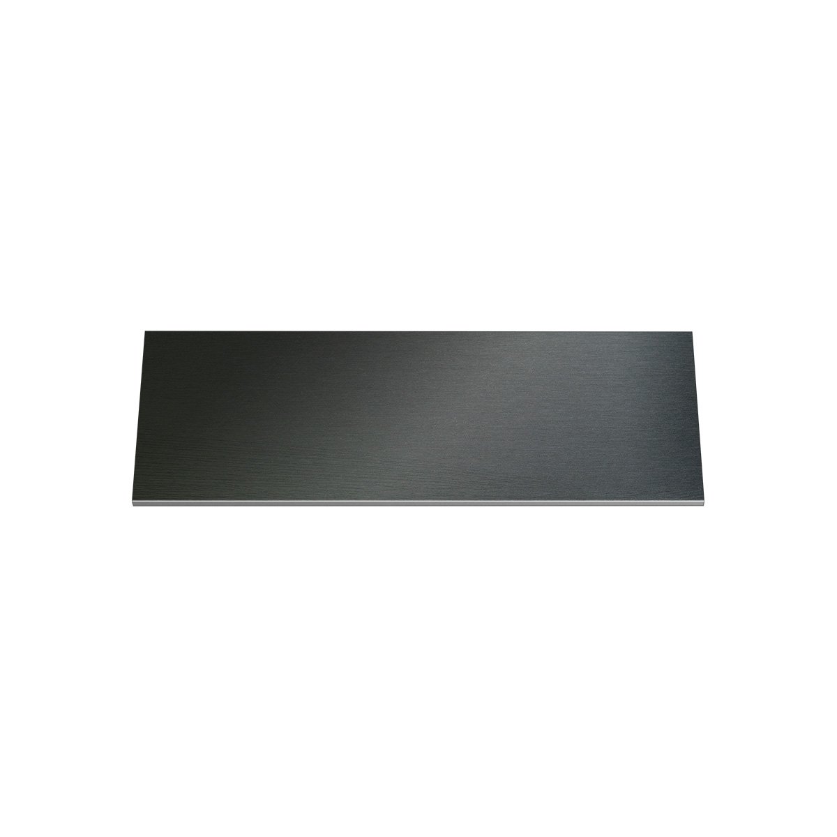 Engraving plate, black aluminum, rectangular, 70 x 25 mm, with adhesive, no hole