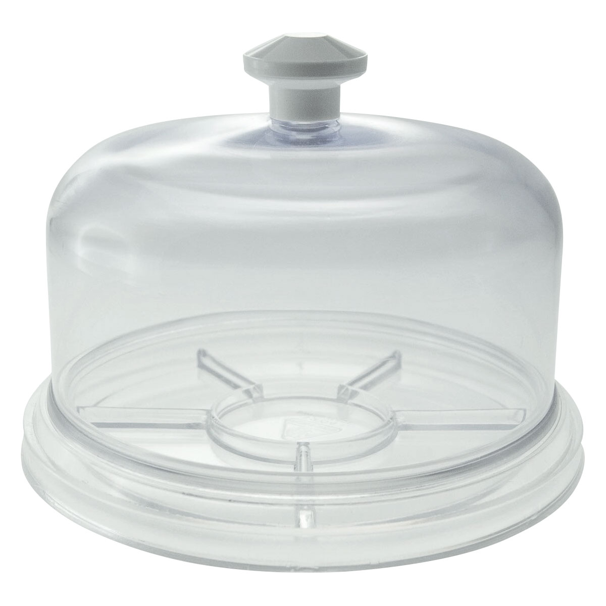 Bergeon 30097-BCT Dust cover and transparent parts tray, 6 compartments, inner Ø 88 mm, dome height 45 mm