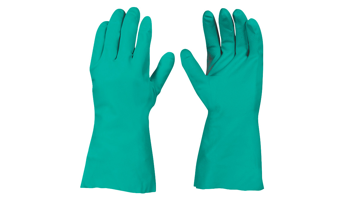 Chemisch beschermende handschoenen, EN ISO 374, nitril, poedervrij, maat 8