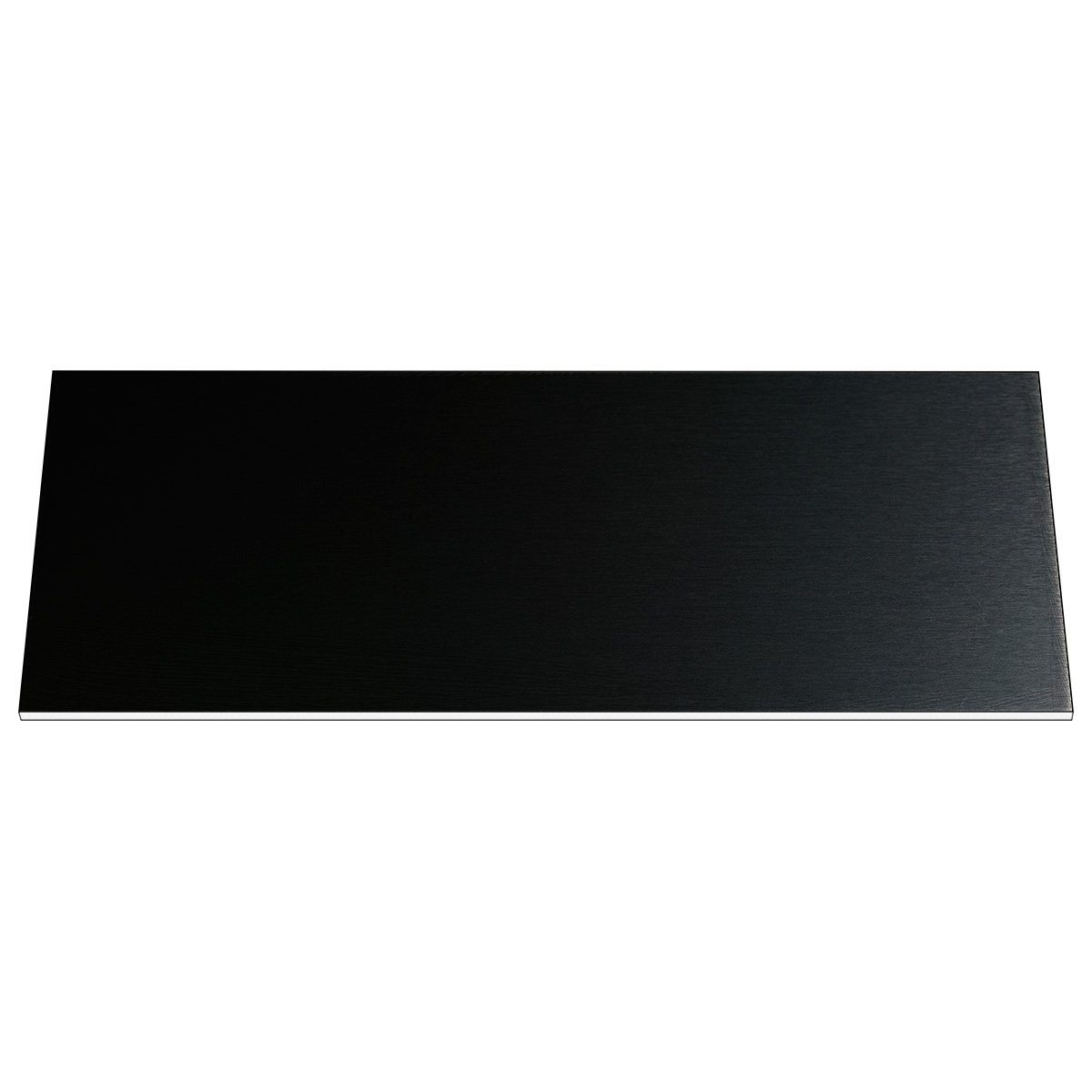 Engraving plate, Resopal, black, rectangular, 100 x 40 mm, 1,5 mm thick, with adhesive