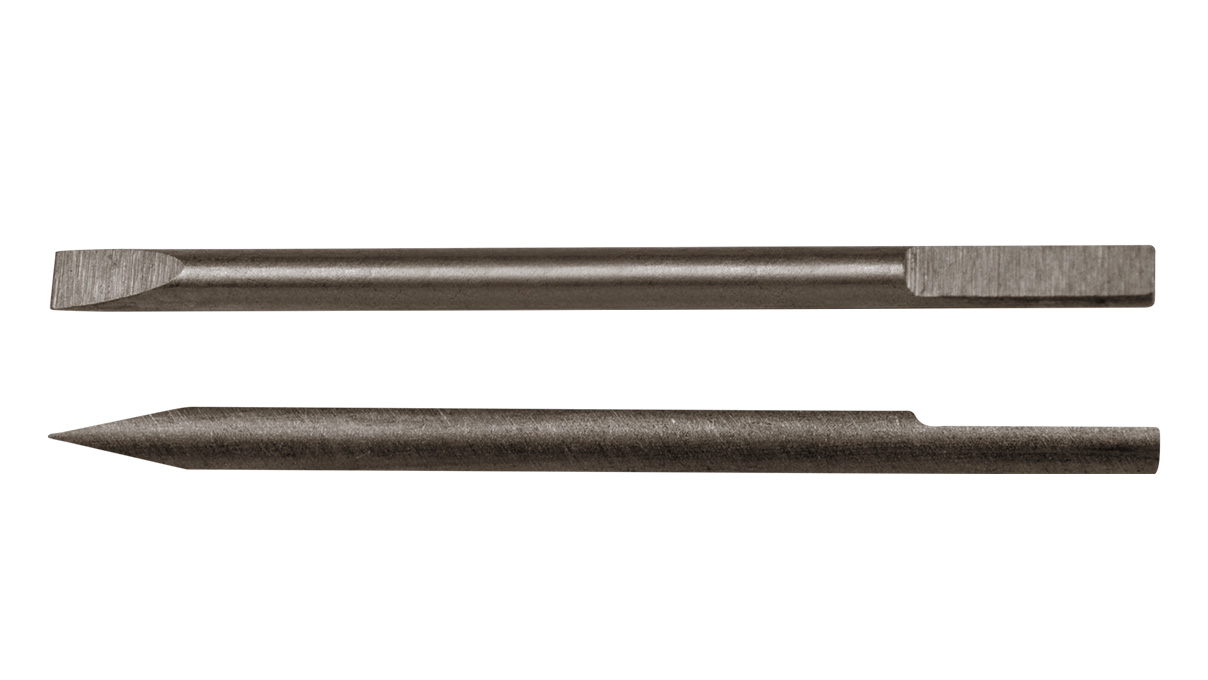 Bergeon 30080-T DI 3.00, Reservemes, 3 mm, Platte kop (V), 2 stuks