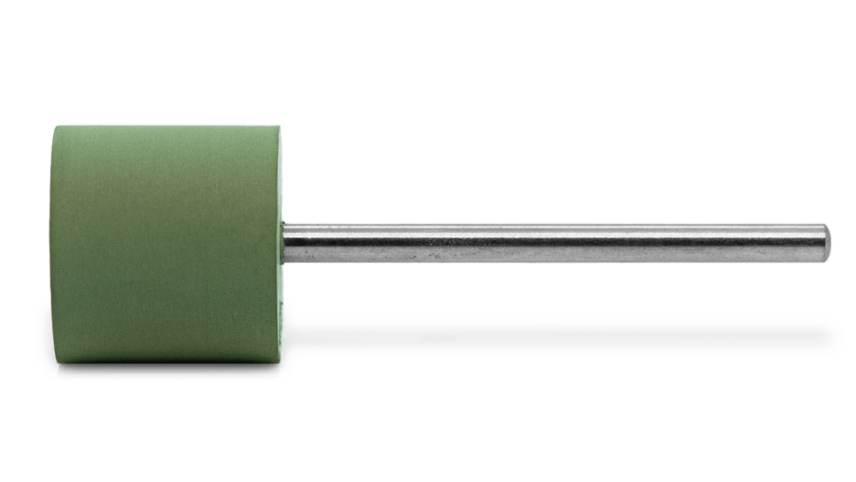 Polierer Eveflex, grün, Zylinder, Ø 14 x 12 mm, sehr weich, Korn fein