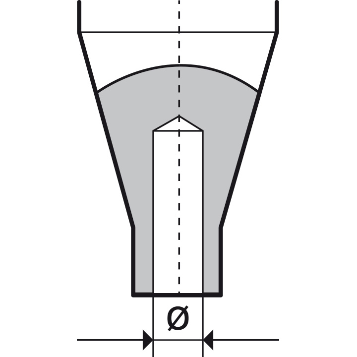 VOH Einsatz für Zeigerpressstock PA 2/3/4, Ø 1,30 mm, geschliffen