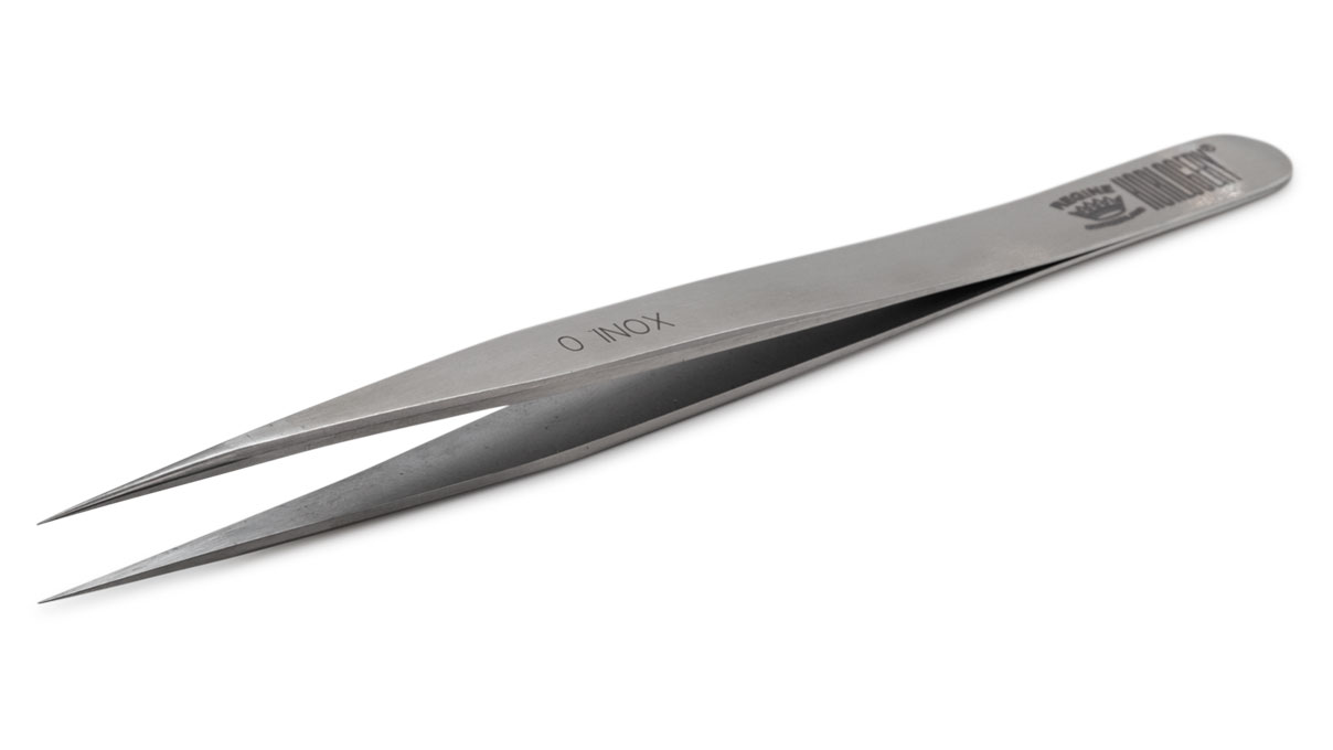 Regine Horlogery Tweezers, Shape 0., Cobalt steel, COB, 120 mm