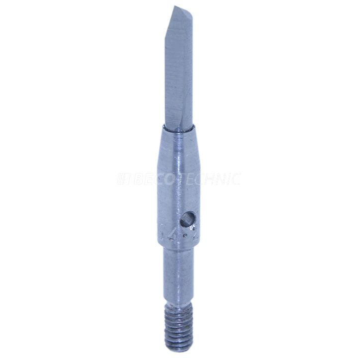 Badeco tip for mallet, round, steel, 2.50 mm, 45°