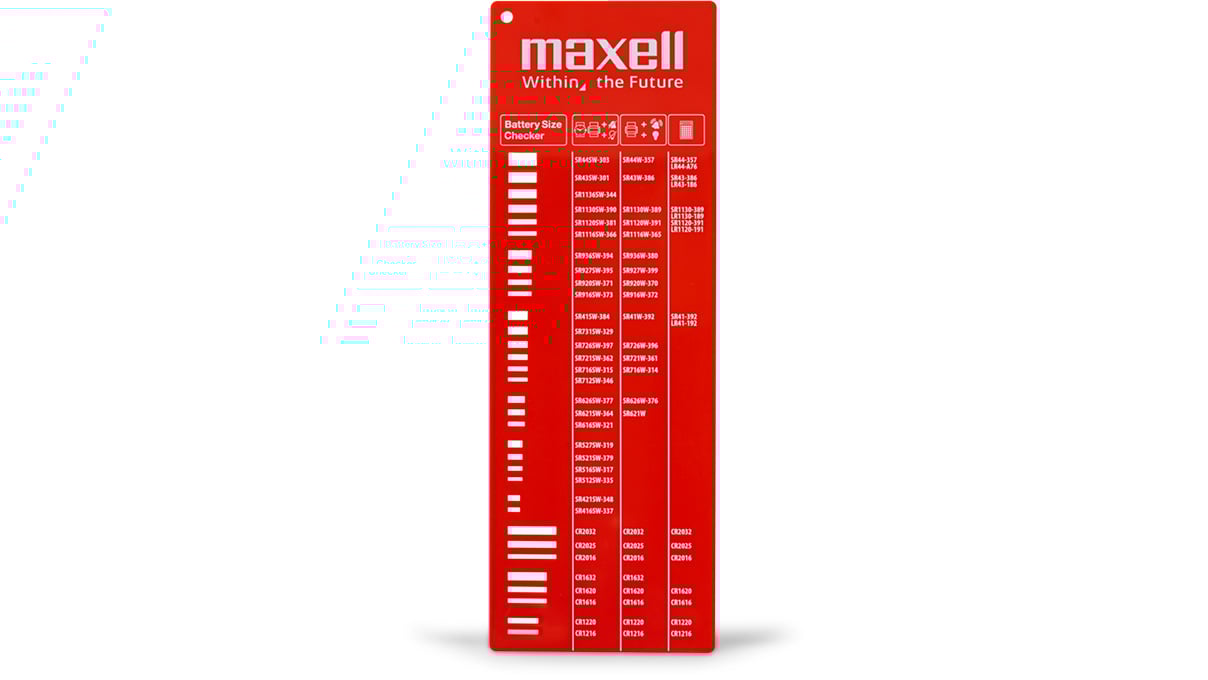 Maxell Top 10, 500 pieces SR batteries 0% mercury including size checker
(each10x315,394,397/20x362/30x379/each40x321,395/60x371/120x364/160x377)