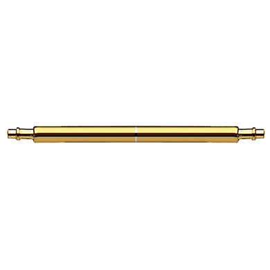 Spring bars, gilt metal with flange Ø 1.4/20.0 mm