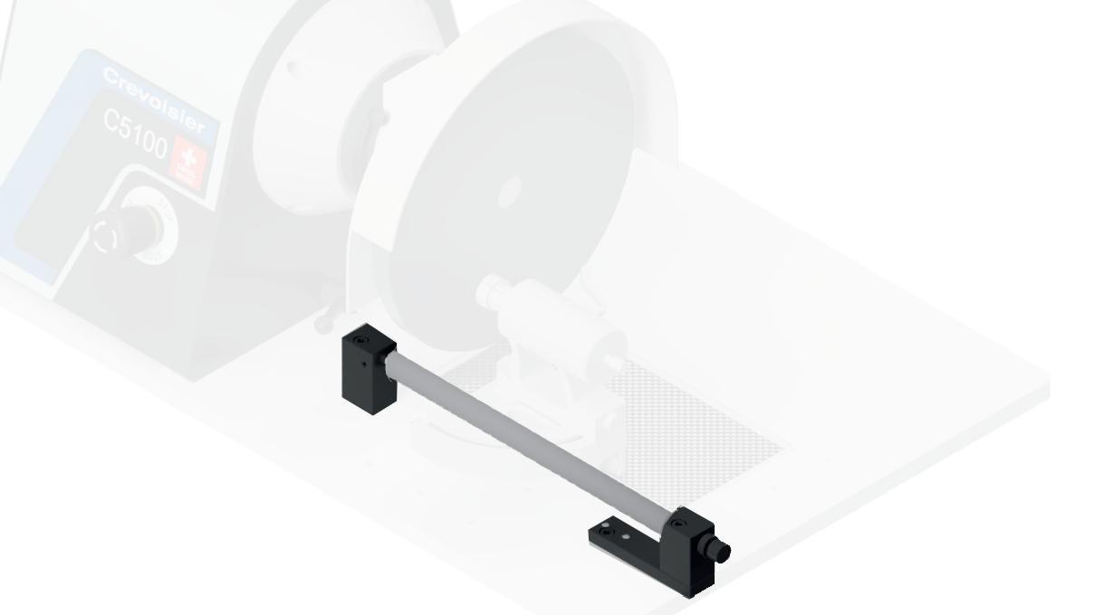 Lapping bar, long version, including holders for Crevoisier machines