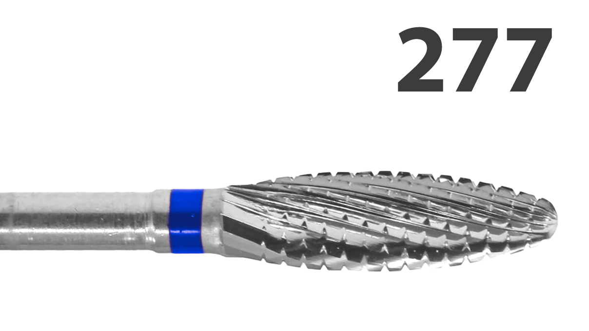 Hartmetall-Fräser, mittelgrob, Verzahnung 190, Typ  277