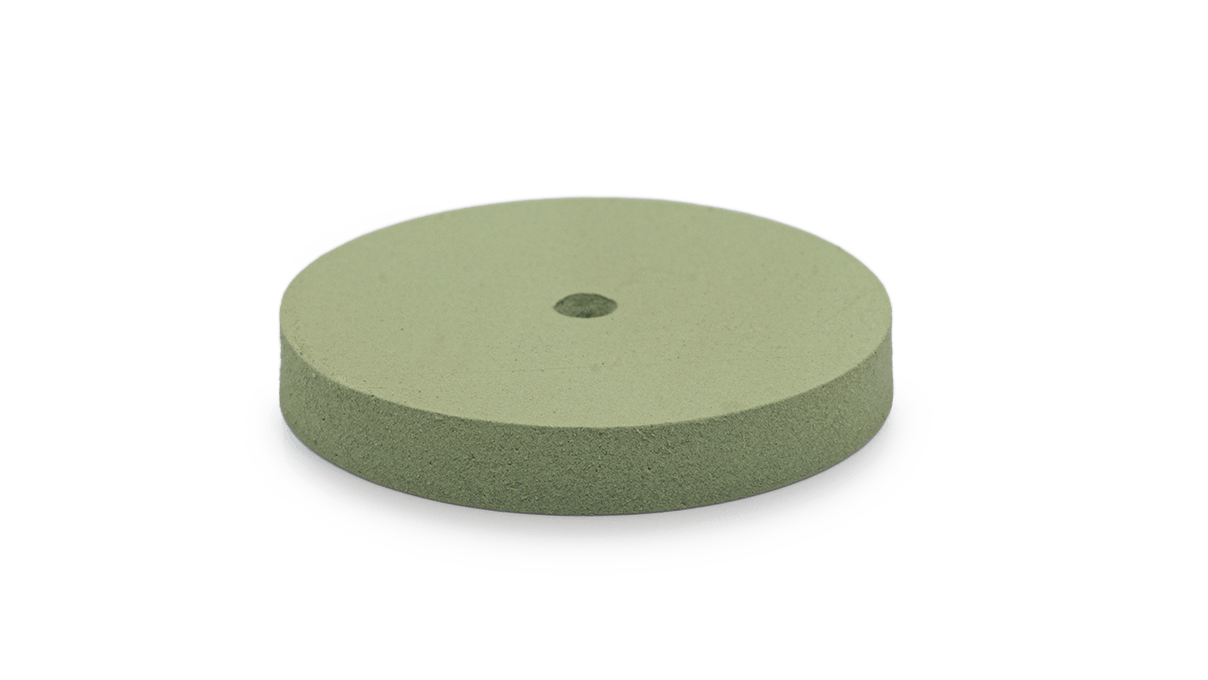 Polierer Eveflex, hellgrün, Rad, Ø 22 x 3 mm, weich, Korn extra fein