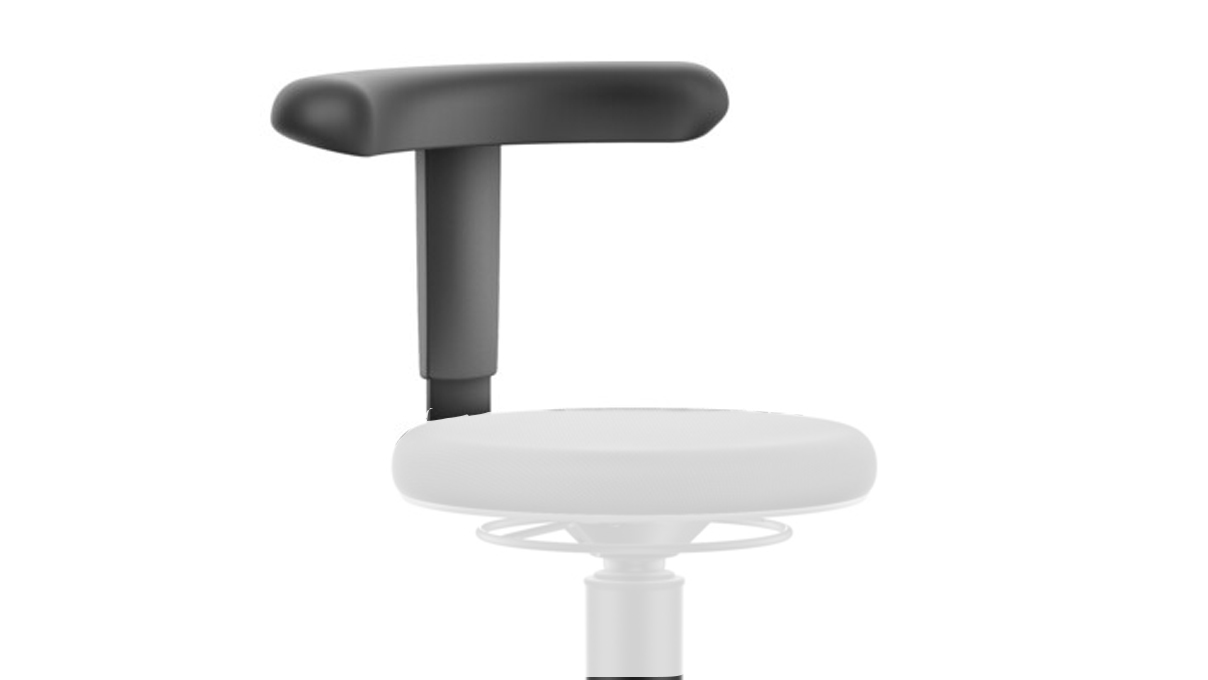 Bimos Flex support for back or arms, integral foam, height-adjustable, for stools 9463, 9461 and 9463L