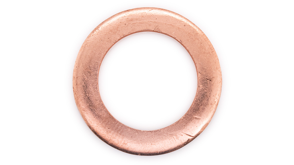 Set of 24 copper rings Ø 12 mm for reducing/enlarging