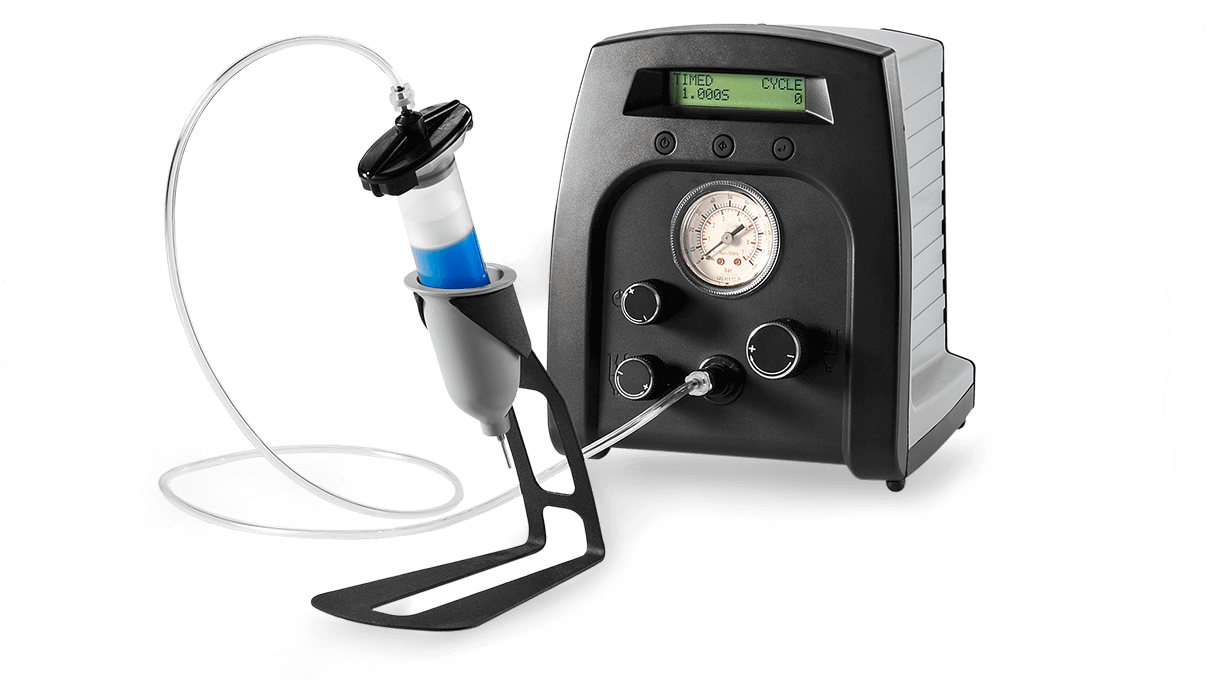 Digital dosing unit with timer and adjustable retention vacuum, 6,9 bar, accessories included