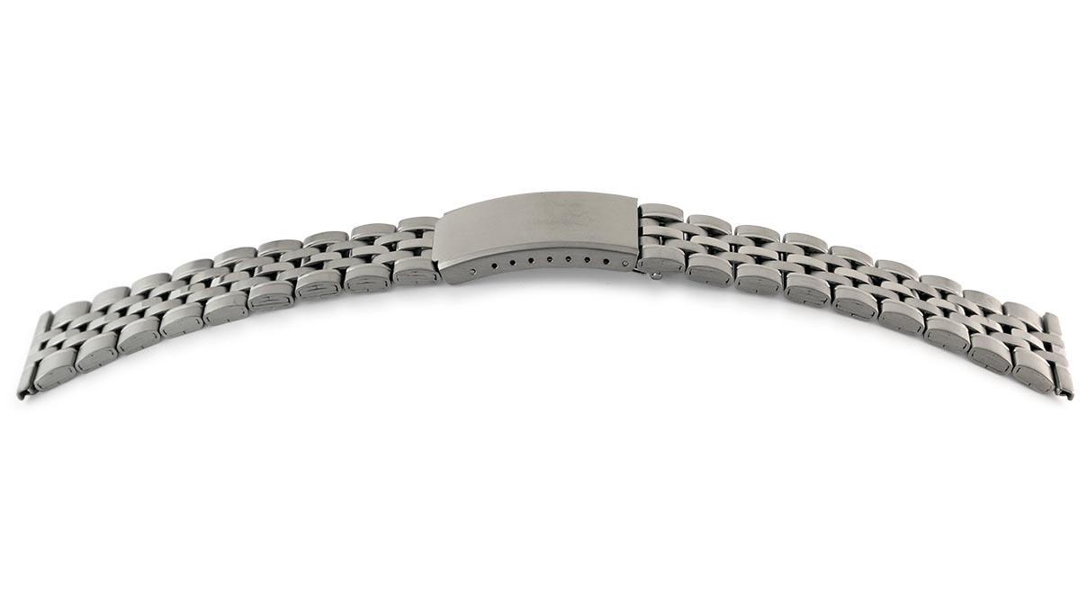 Stainless steel bracelet Sport, width 16 - 20 mm, lug width 22 mm, length 180 mm