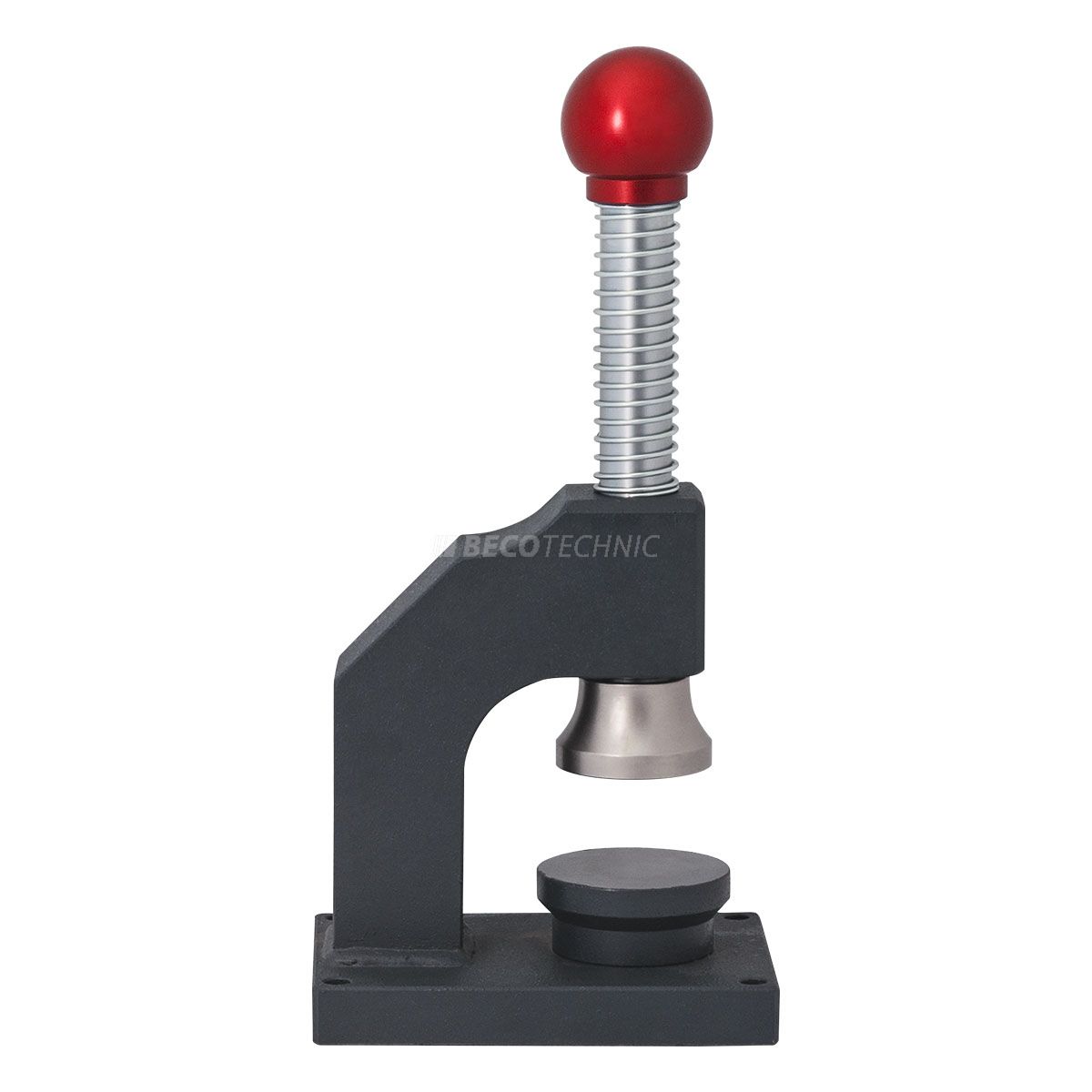 Planishing punch, plate-Ø 78 mm, steel, with recuperating spring
