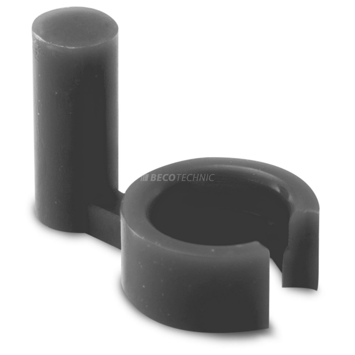 Arrêts de montre, plastique, noir, épaisseur 0,9 mm, 1000 pièces