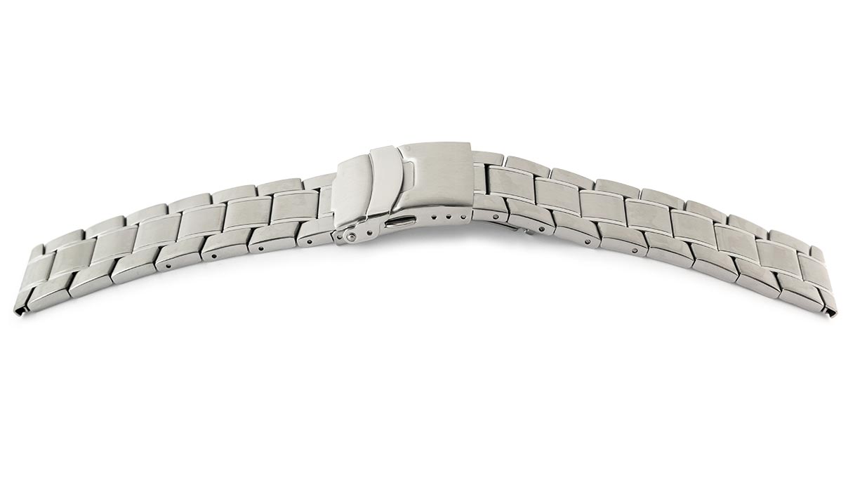 Watch Bracelet Sport, Stainless steel, width 22 mm, lug width 22 mm, length 180 mm