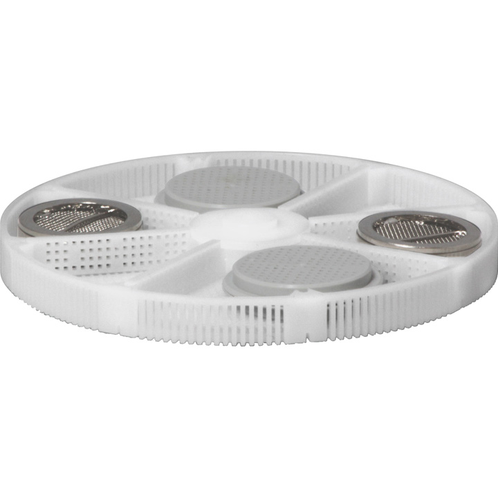 Mandje, kunststof, hoogte 8 mm (binnenhoogte 6,5 mm), Ø 80 mm, 6 vakjes, gecombineerd met 4 manden, voor
ACS 900