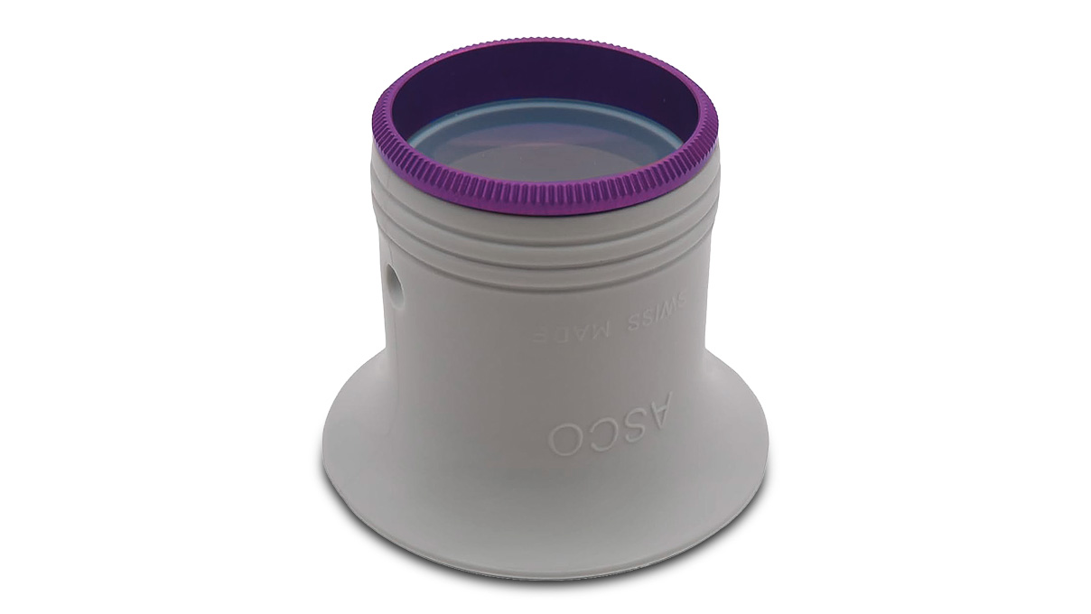 Asco Watchmaker magnifier type HC, Magnification 3,5x, Violet