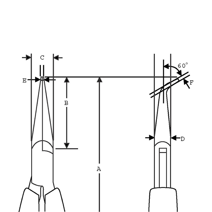 Lindstrom alicates en cadenas (arqueado) sin golpe, largura 129 mm N° 7892