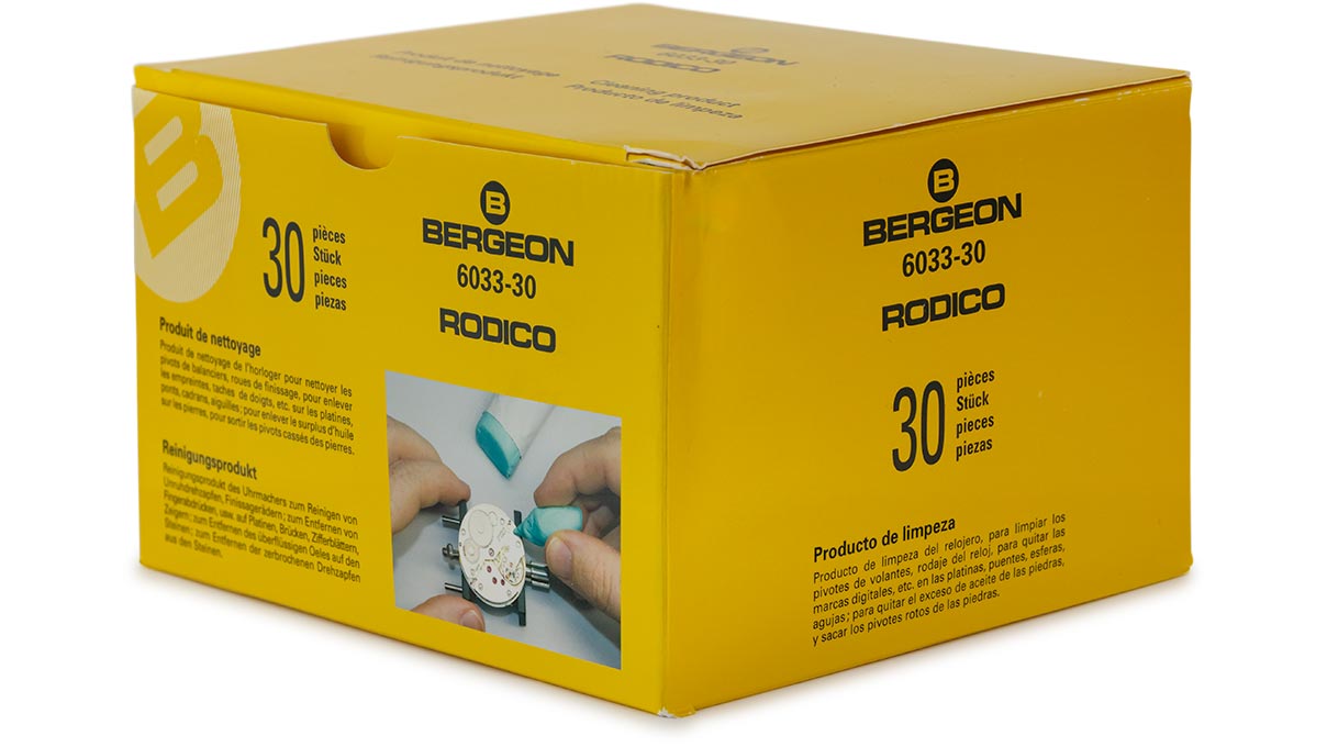 Bergeon 6033-30 Rodico Original reinigingsmiddel, 36 g, 30 stuks