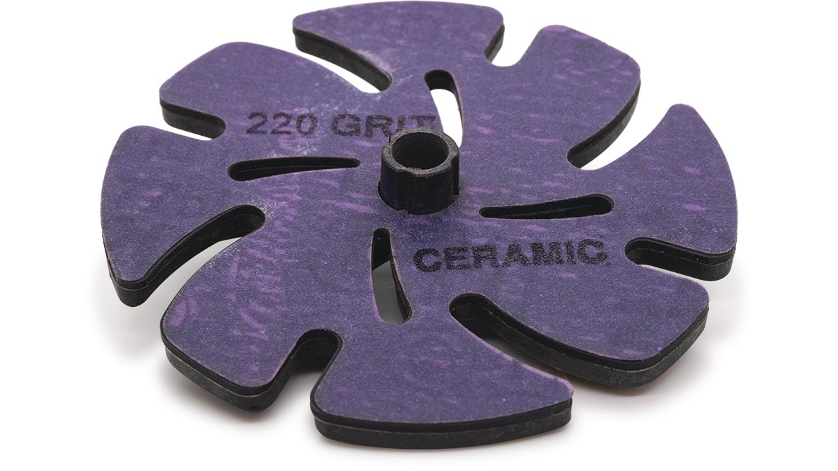 Jooltool 3M Ceramic grinding abrasive, mounted, grades 220 grit, Ø 100 mm