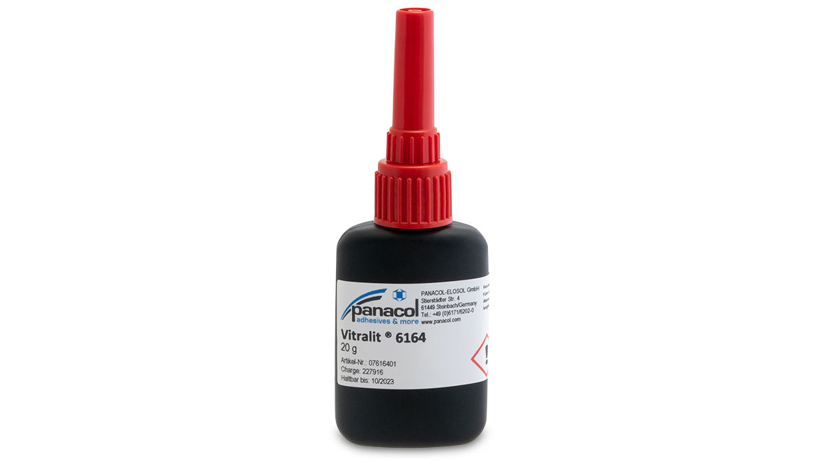 Vitralit 6164, UV-adhesive, bottle with dispensing tip, 20g