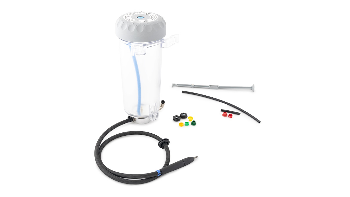 Renfert Extra tank 70 - 250 µm, rechts, voor Vario Basic, met straalpijp 1,2 mm