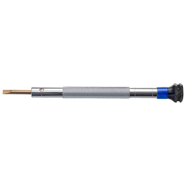 BasicPlus screwdriver, slot, 2,5 mm, code blue, antimagnetic