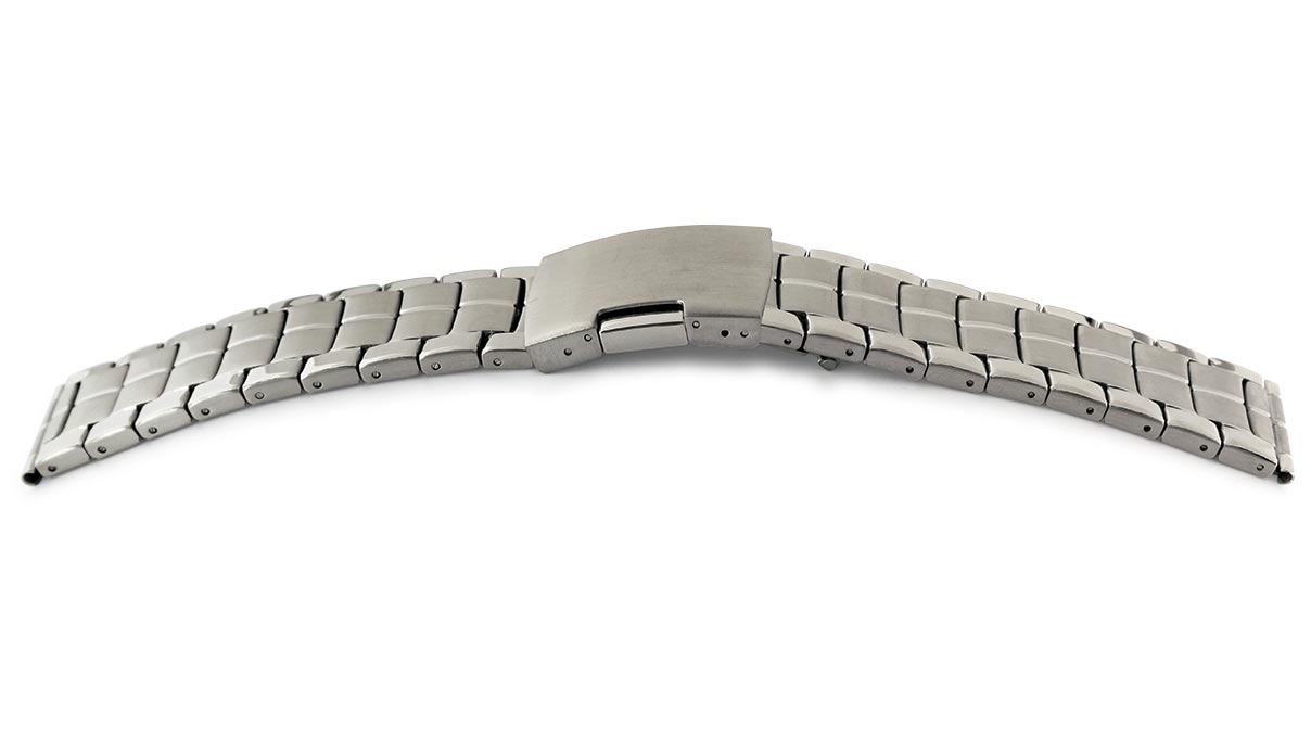 Watch Bracelet Sport, stainless steel, width 20 mm, lug width 20 mm, length 177 mm