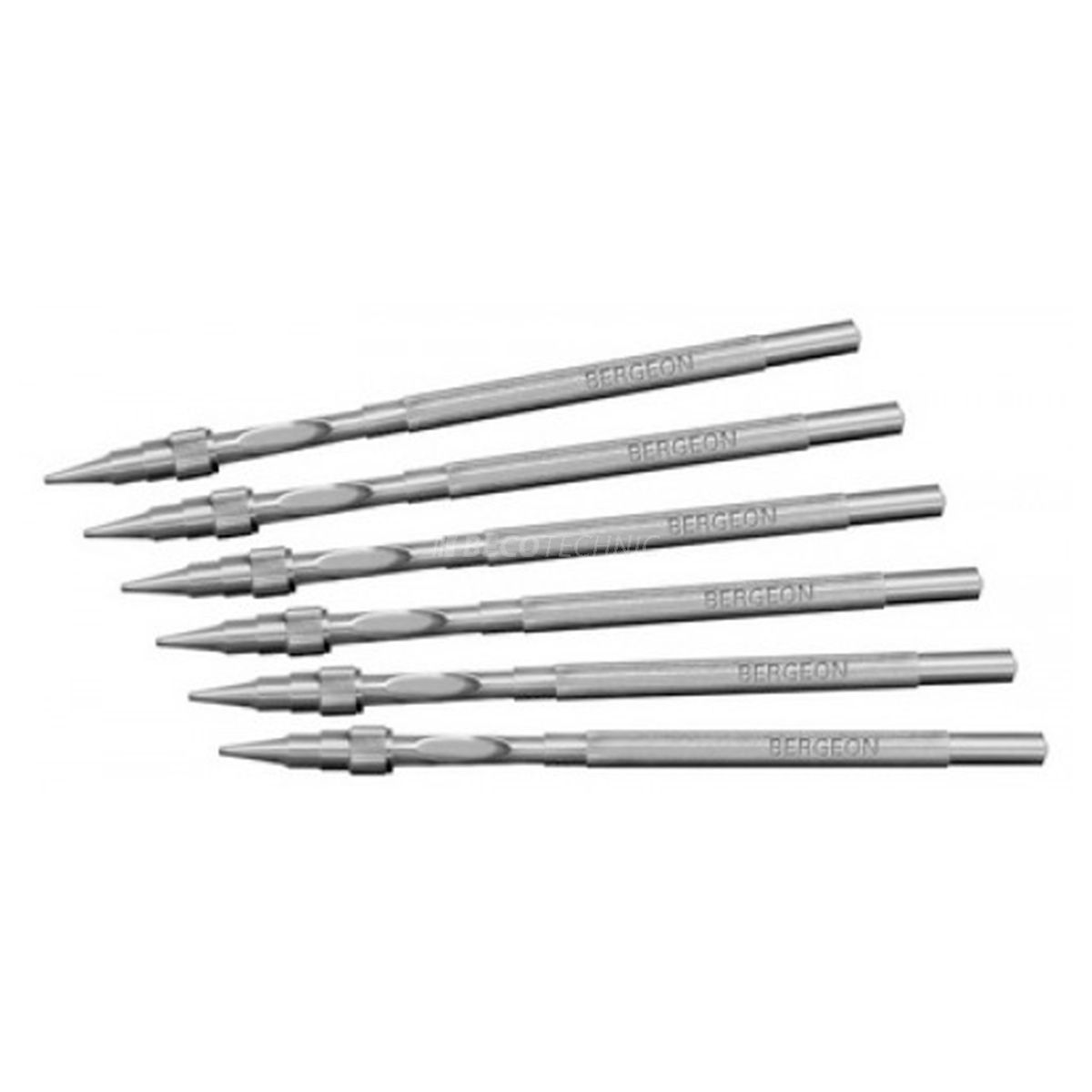 Bergeon 2565-P06 Set of 6 Holders Diam.: 0.25, 0.30, 0.40, 0.50, 0.60, 0.70 mm