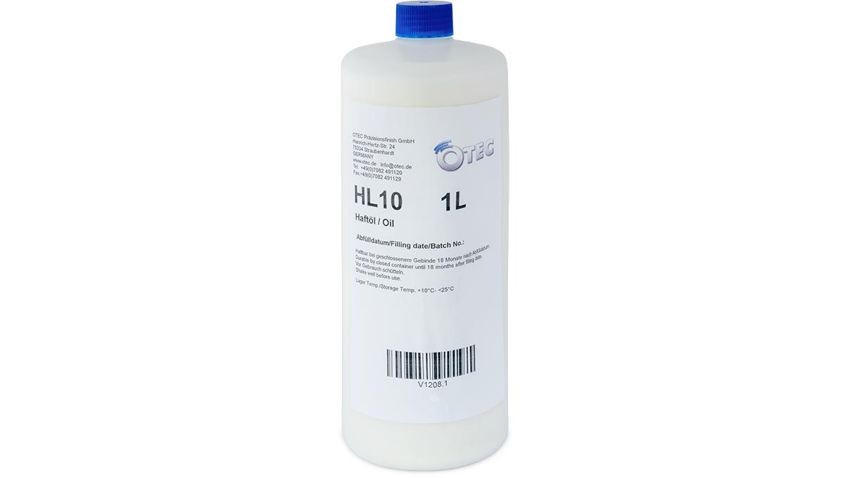 Adhesive Oil HL 10 for moistening dry polishing granules, 1 L