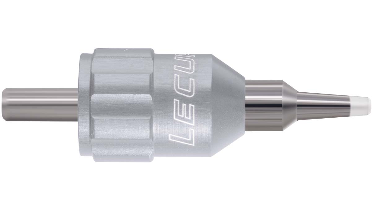 Lecureux Schraubendreherkopf Screw-On, Ø 0,8 mm, grau, mit Klingenhalter und Nylonschutz