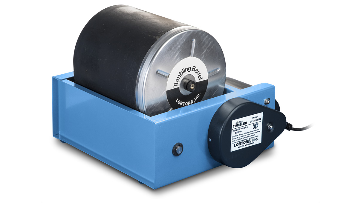 Poliertrommel / Trowalisiertrommel QT12, 220 / 230 V, Trommelinhalt 4,3 l