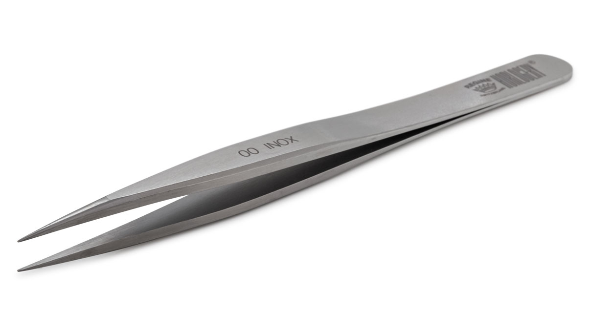 Regine Horlogery Tweezers, Shape 00, Stainless steel, S, 120 mm