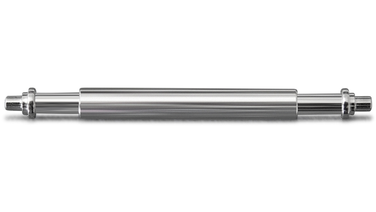 Spring bars, with flange ST length 16.00 mm, Ø 1.80 mm, pin length 1.00 mm, Ø 0.88 mm