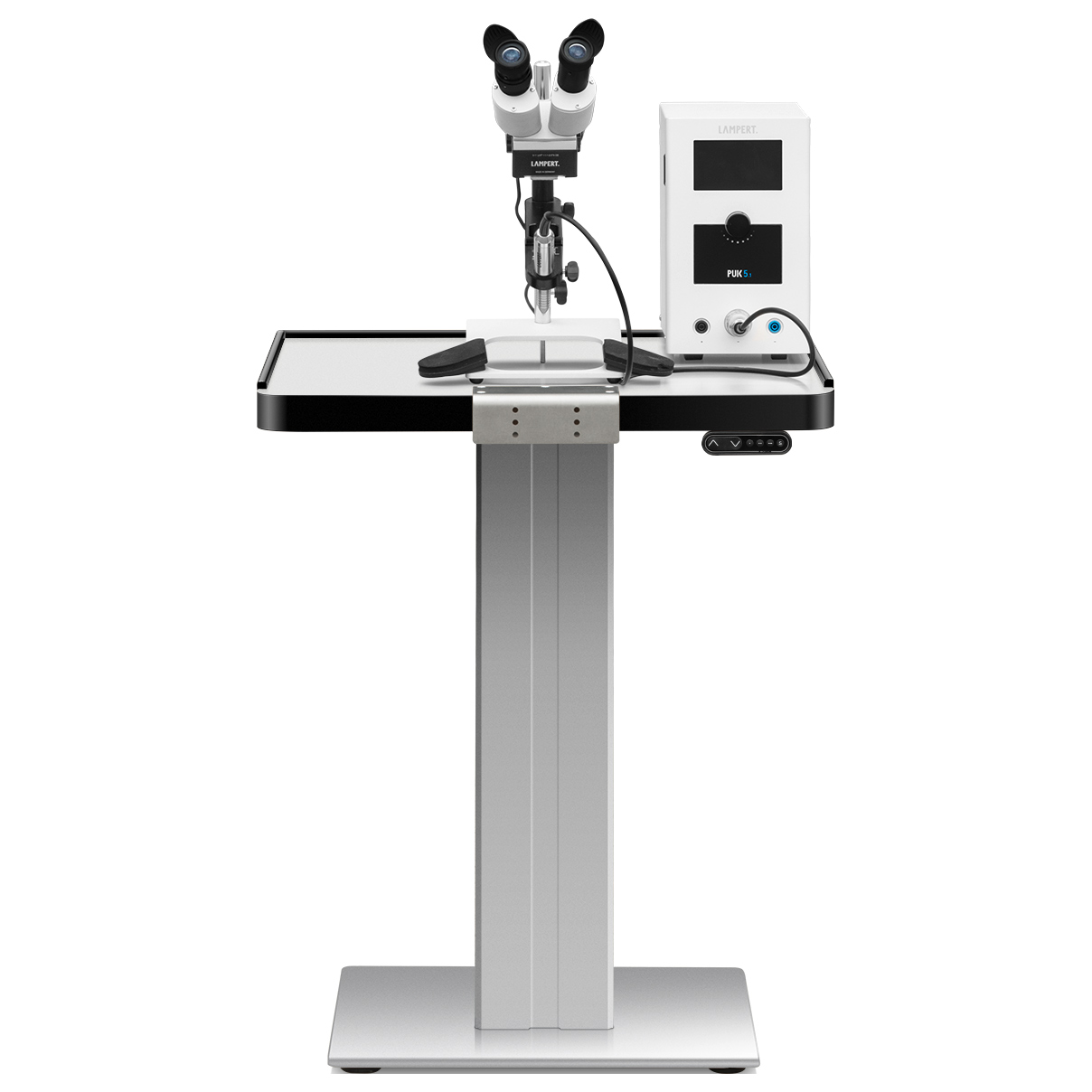 Workstation Ergolift Evolution, bench top 60 x 60 x 4 cm, white