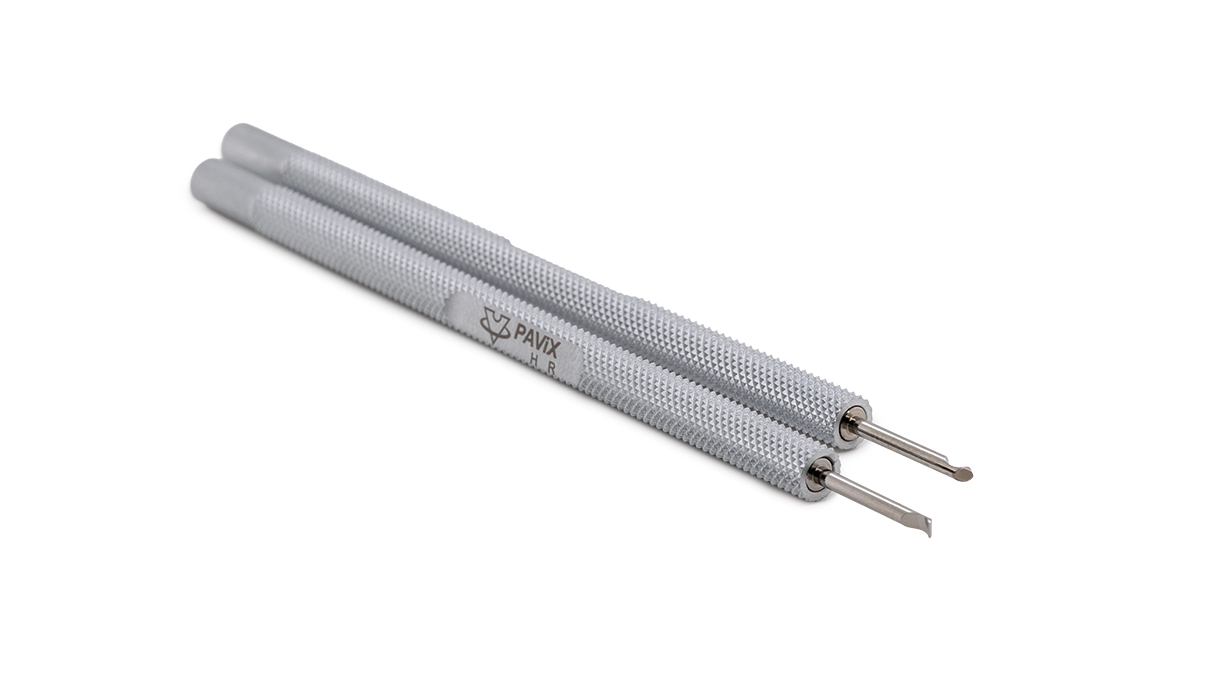 VOH Palancas para agujas, acero, 1,5 mm, 1 par
