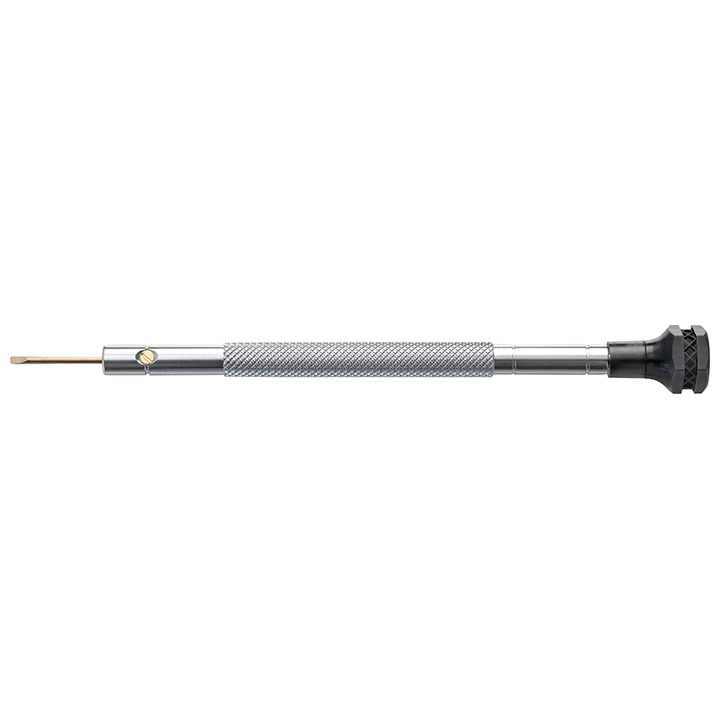 BasicPlus screwdriver, slot, 1,0 mm, black, antimagnetic