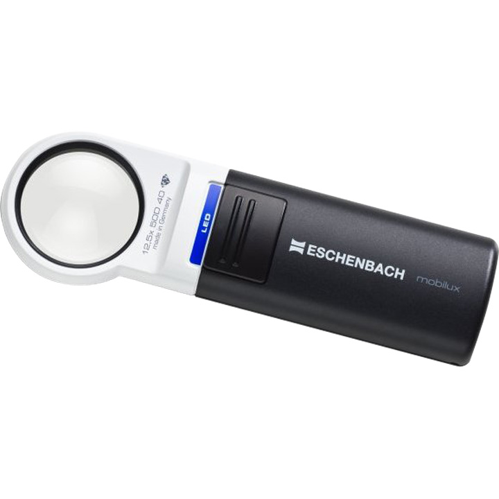 Eschenbach mobilux LED Taschenleuchtlupe, Ø 35 mm, 12,5x