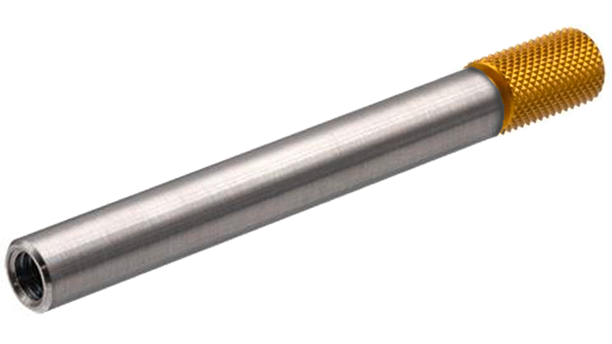 Horia AR AI 01-00 Yellow mounted handle with shaft, spring and coloured cap, for mounting an AR AI tip
and a lifter