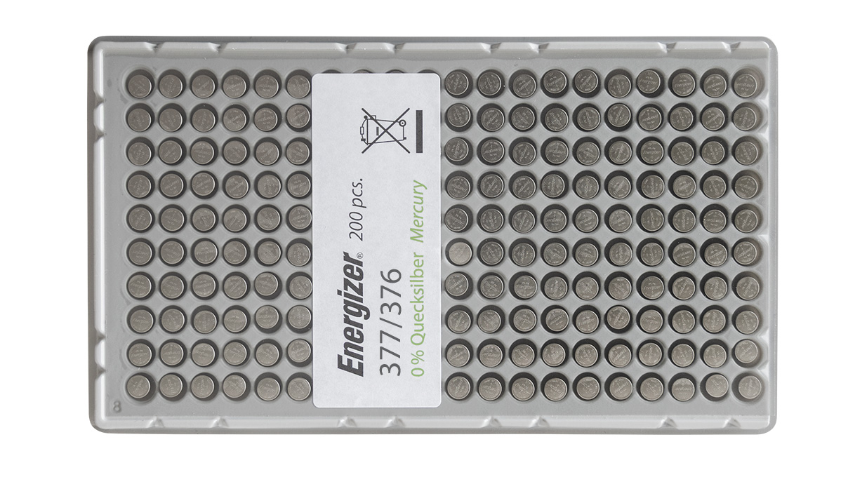 Energizer Battery 377/376 Multidrain bulk packaging 0% mercury