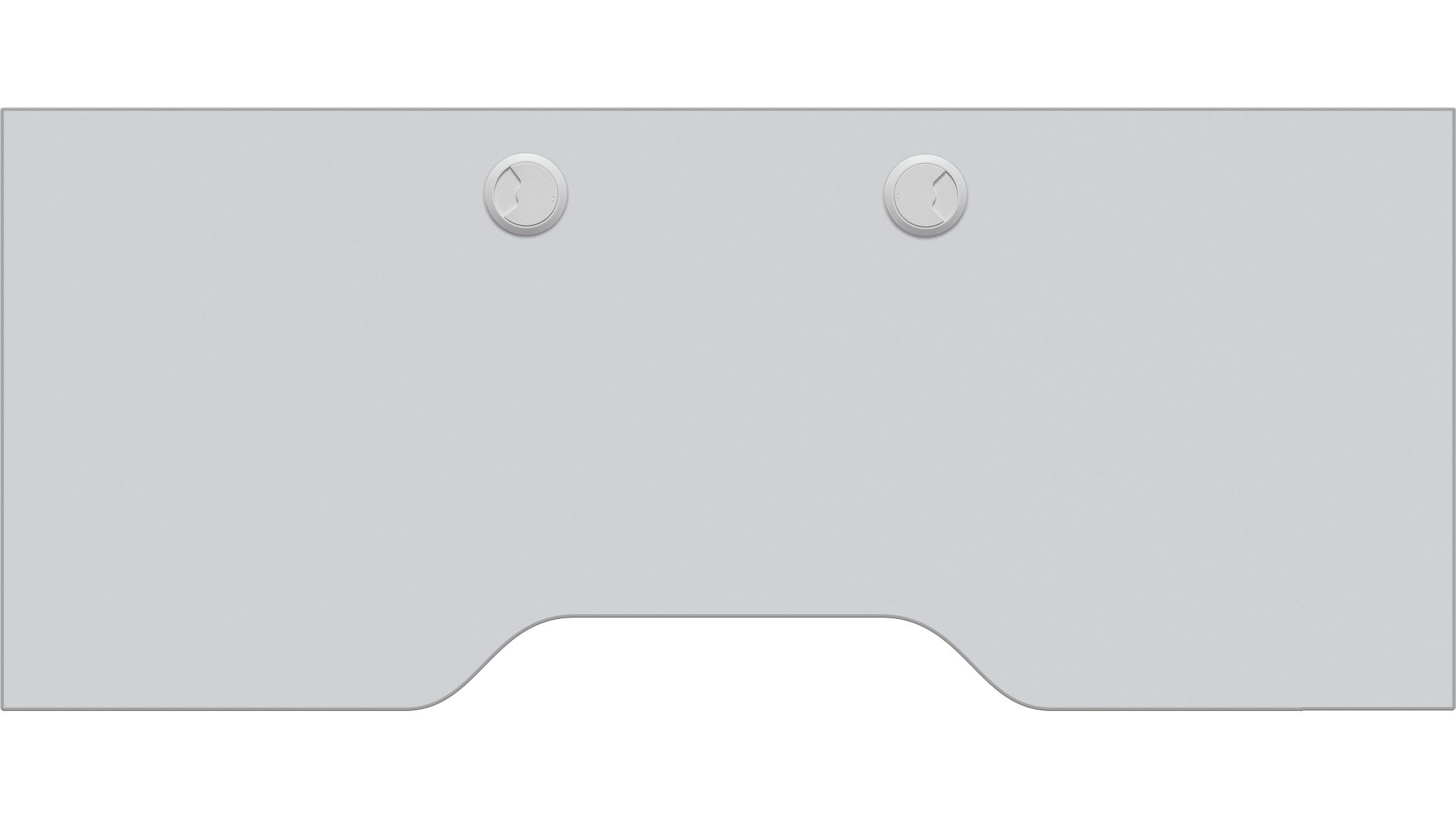 Storage shelf, continuous, silk gray, optional equipment for Ergolift Evolution 140 cm