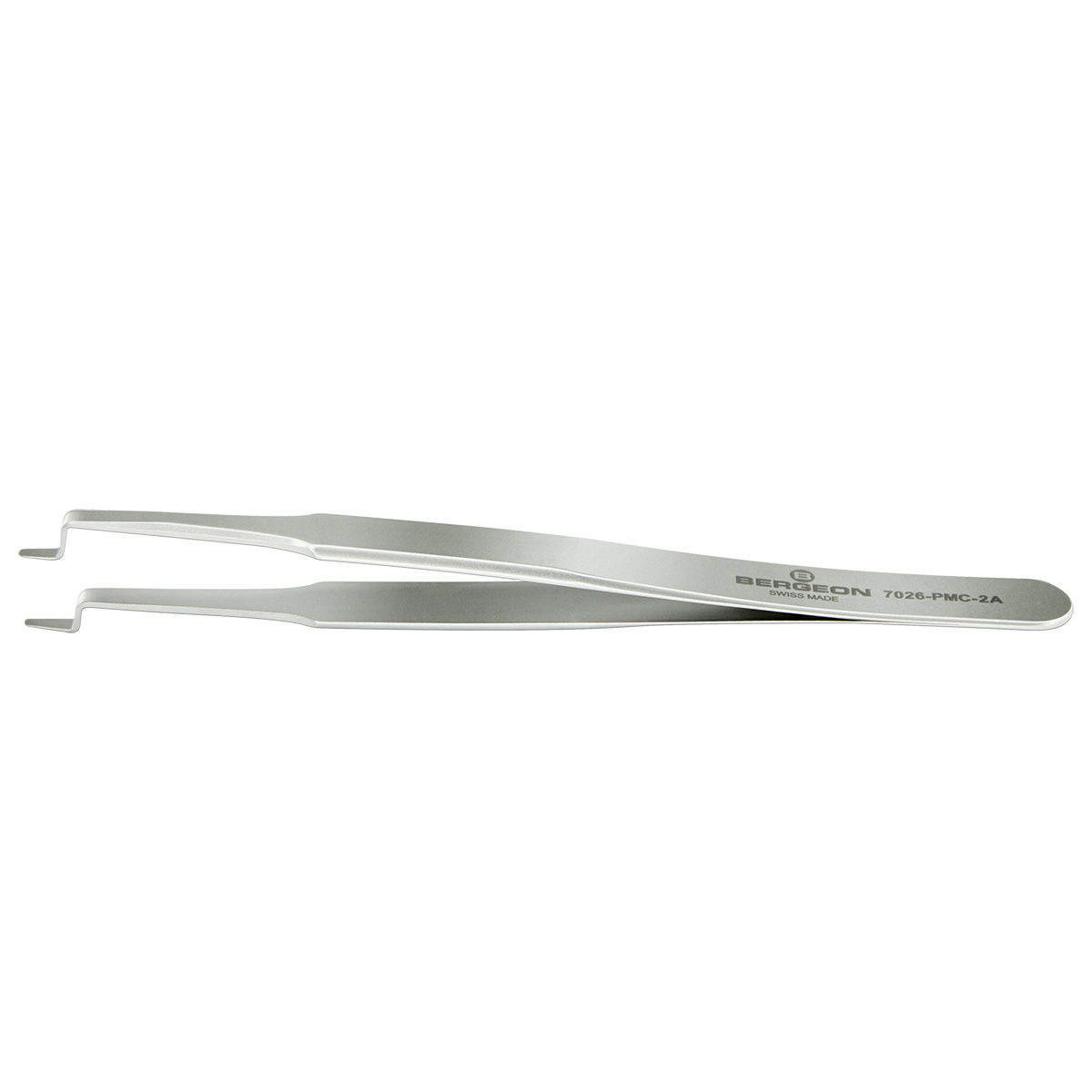 Bergeon 7026-PMC-2A angled tweezers, for fitting and removing watch hands