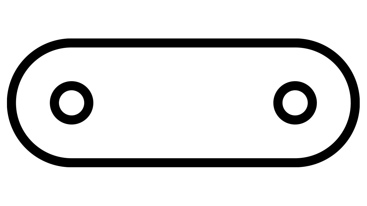 Kettenetikett, Weiß, Karton, 27 x 10 mm, 1000 Stück