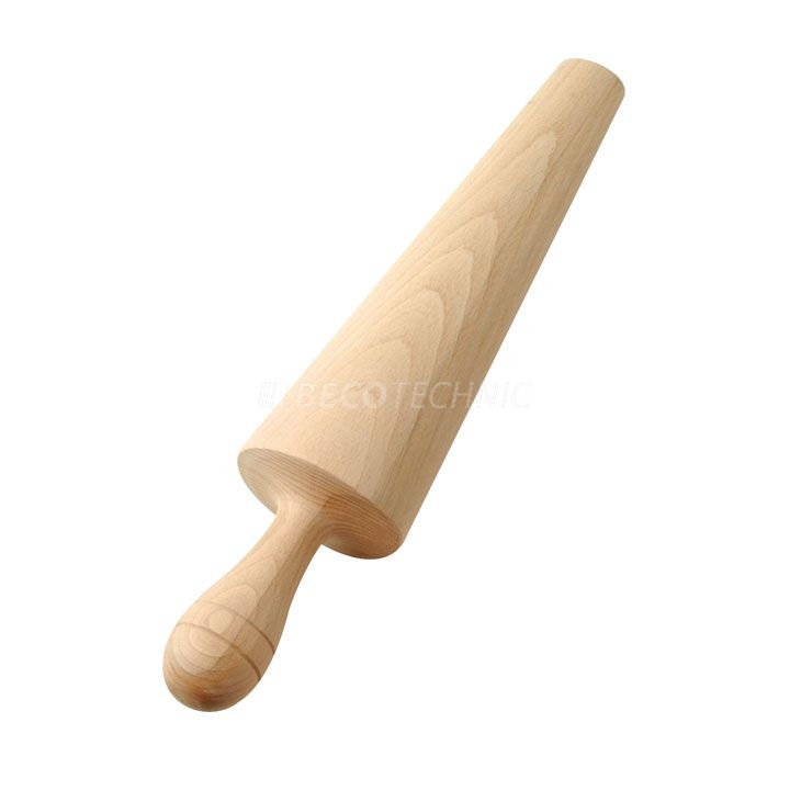 Bracelet mandrel made of wood, oval, with handle, conical, total length 370 mm