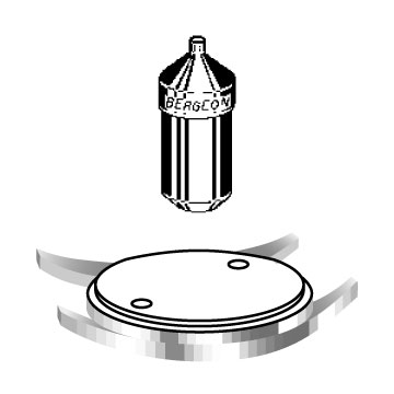 Bergeon 5338-C llave para abrir relojes impermeables para cajas con agujeros