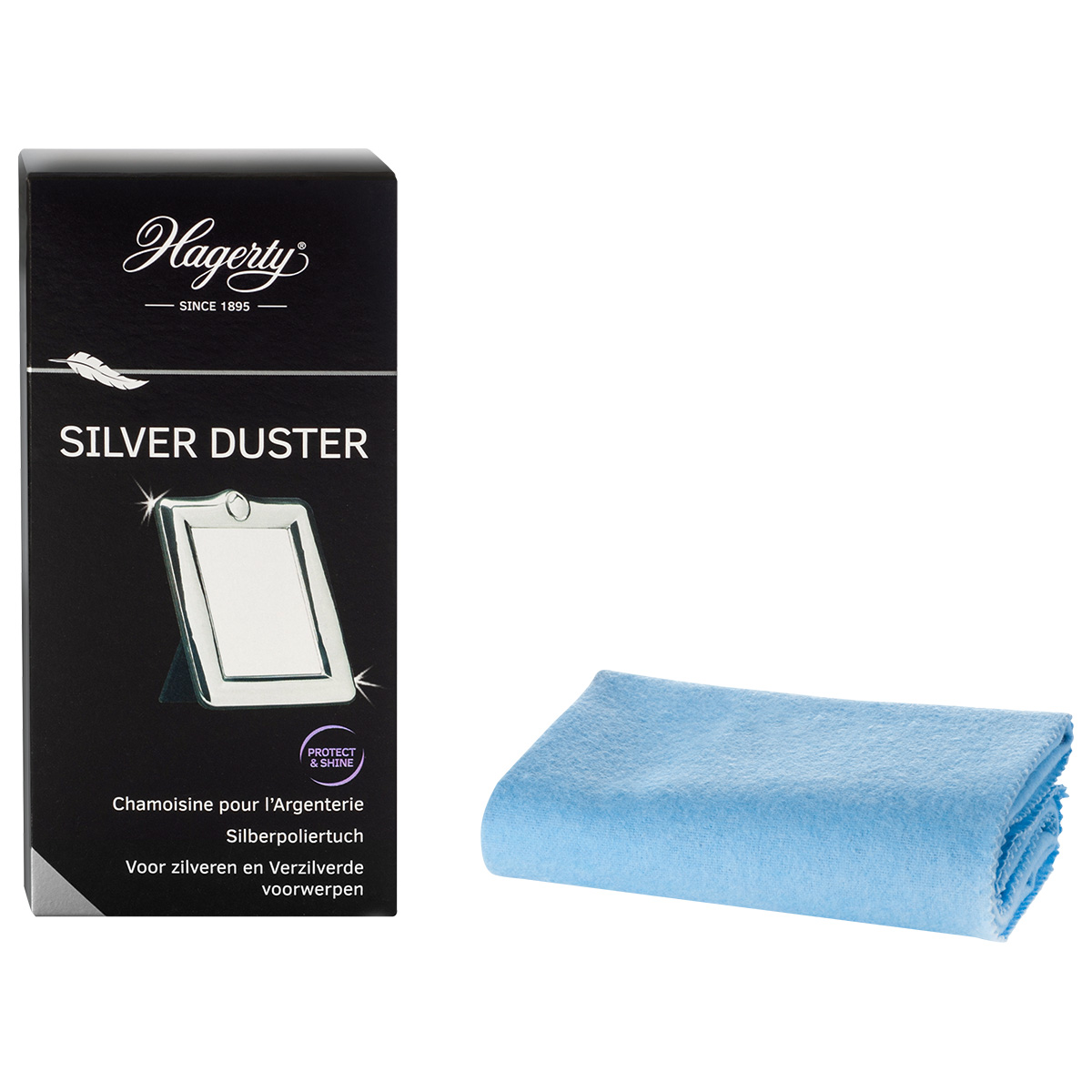 Hagerty Silver Duster, jewelry care cloth for silver, 55 x 35 cm