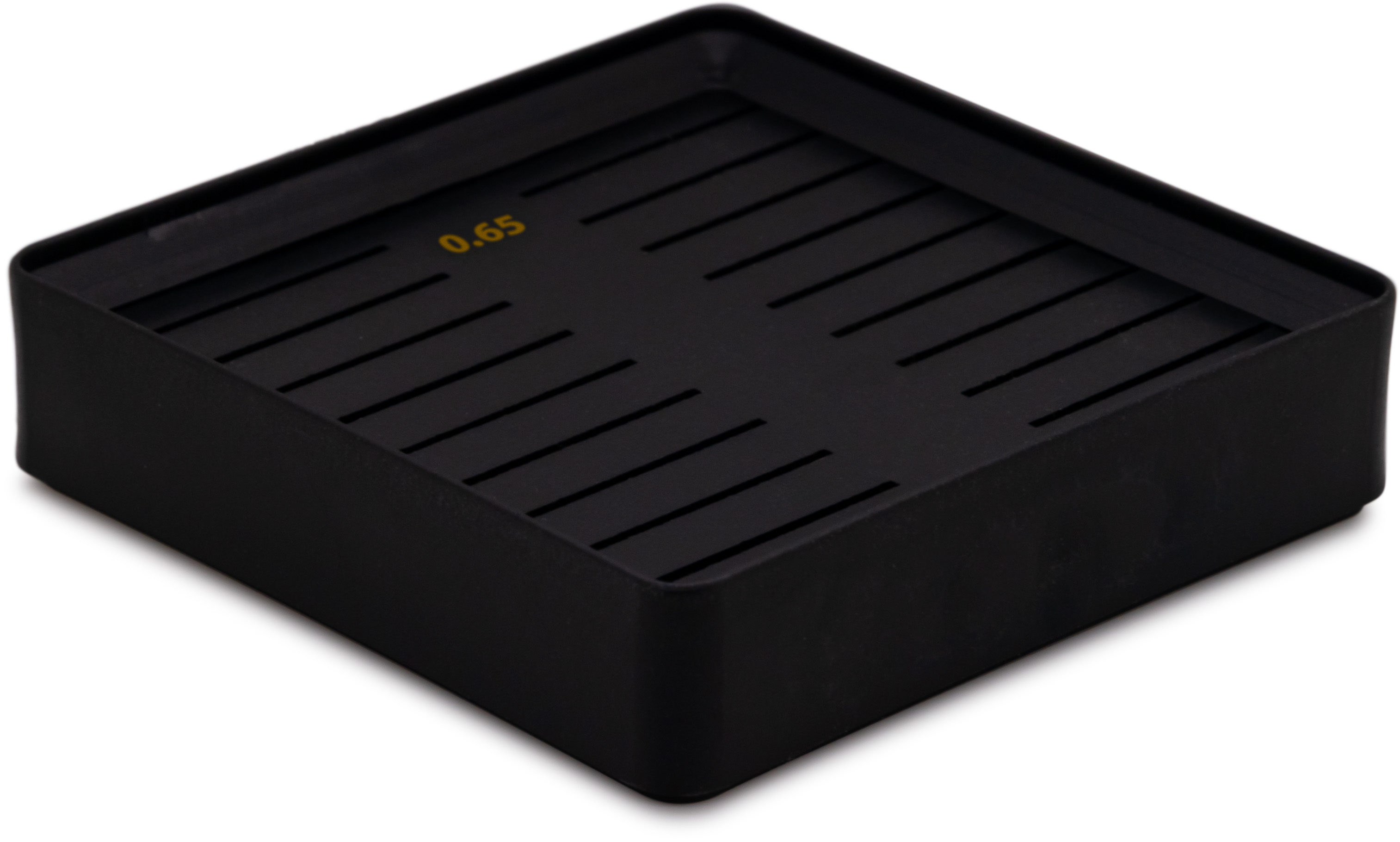 Lecureux Schraubenplatte mit Schlitzen, schwarz, für Ø 0,65 mm